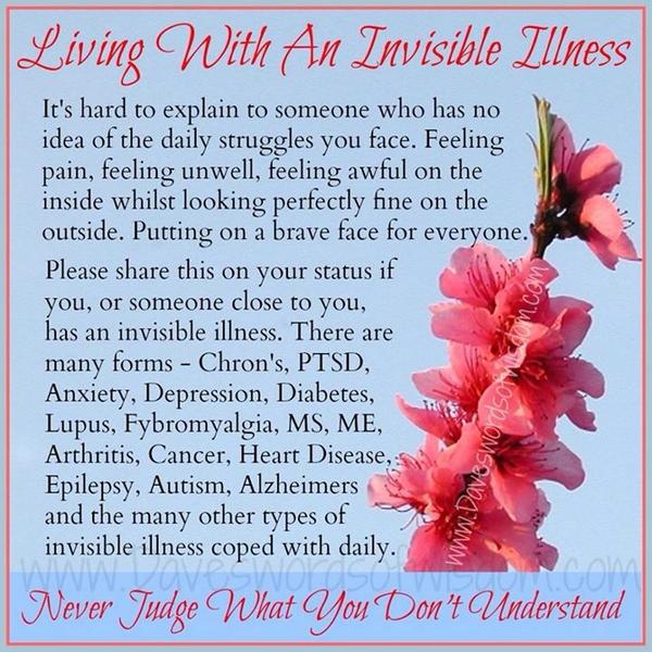 andsharper22's tweet photo. Living With An Invisible illness can be so bad especially at this time of year. #lifechangingillness http://t.co/dWSC217u0k