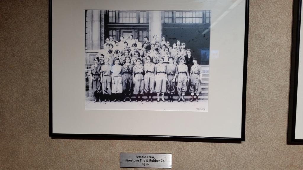 First Firestone female crew #akron2akron tour @FirestonePark  kinda diggin their digs...