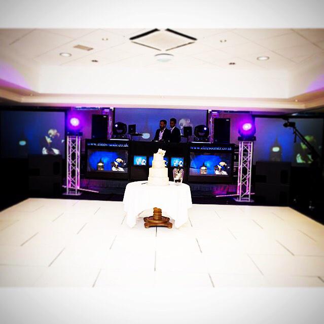 TheEliteDJs's tweet photo. A shot tagged to us from a function we did a few months ago. #ELITE #DholRegiment #WhiteDancefloor #BlackConsole http://t.co/BTvFIemq82