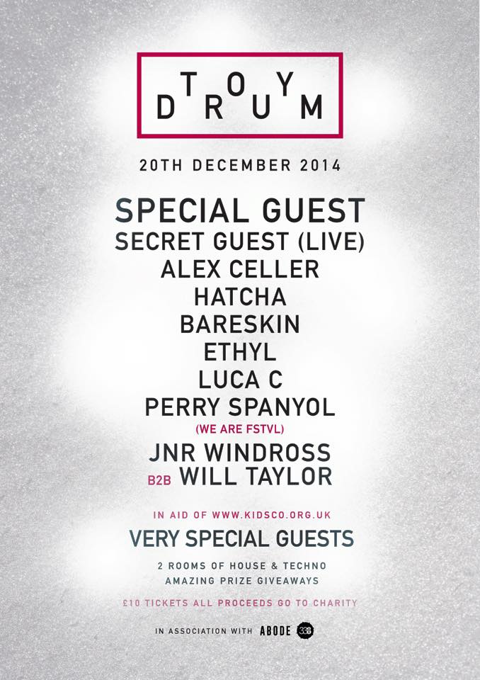 Listener_Choice's tweet photo. Christmas has come early in London! @OutOutPromo at Fire and @TOYDRUM_LONDON at Studio 338. Can't decide? Do both. http://t.co/mSsq4mjrM8