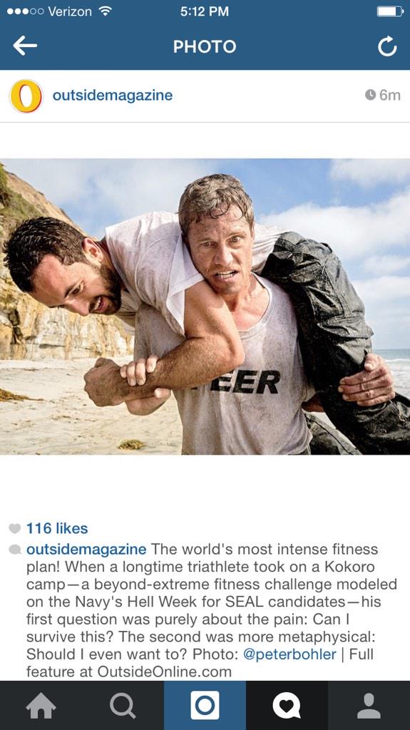 SEALFIT's tweet photo. @outsidemagazine Featuring @SEALFIT "Most Intense Fitness Program in the World" http://t.co/hVBh6CISey