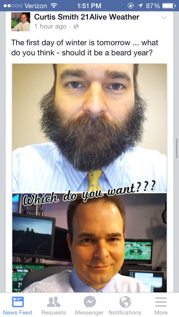 CurtisCrosswind's tweet photo. Does twitter want the beard back???  RT @GAUG_zilla: @Curtis21Alive BRING IT BACK CURTIS http://t.co/fjhSQ8OJCH