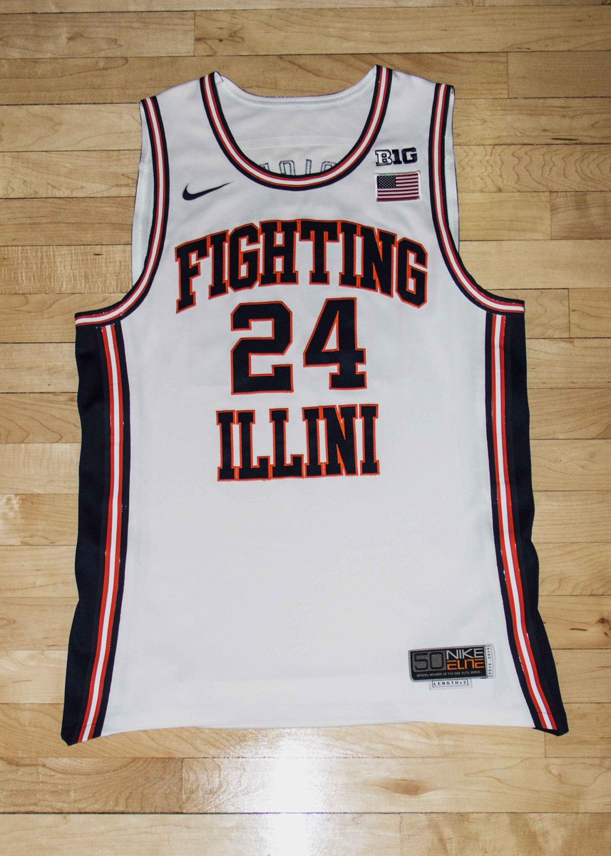 fighting illini throwback basketball jersey