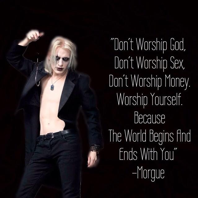 MorgueOfficial's tweet photo. An excellent fan edit. Let no God (or more appropriately, Devil) stand in your way. Create yourself, become yourself. http://t.co/FAuGQhzhL2