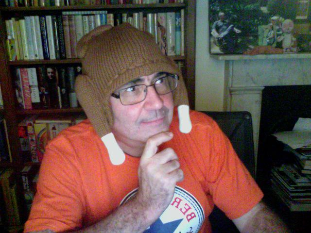 prodnose's tweet photo. The magnificent @lynseyhipgrave1 bought me a fantastic cooked turkey hat for Christmas. "Tweet that," she said. http://t.co/zSxWnIUlzp
