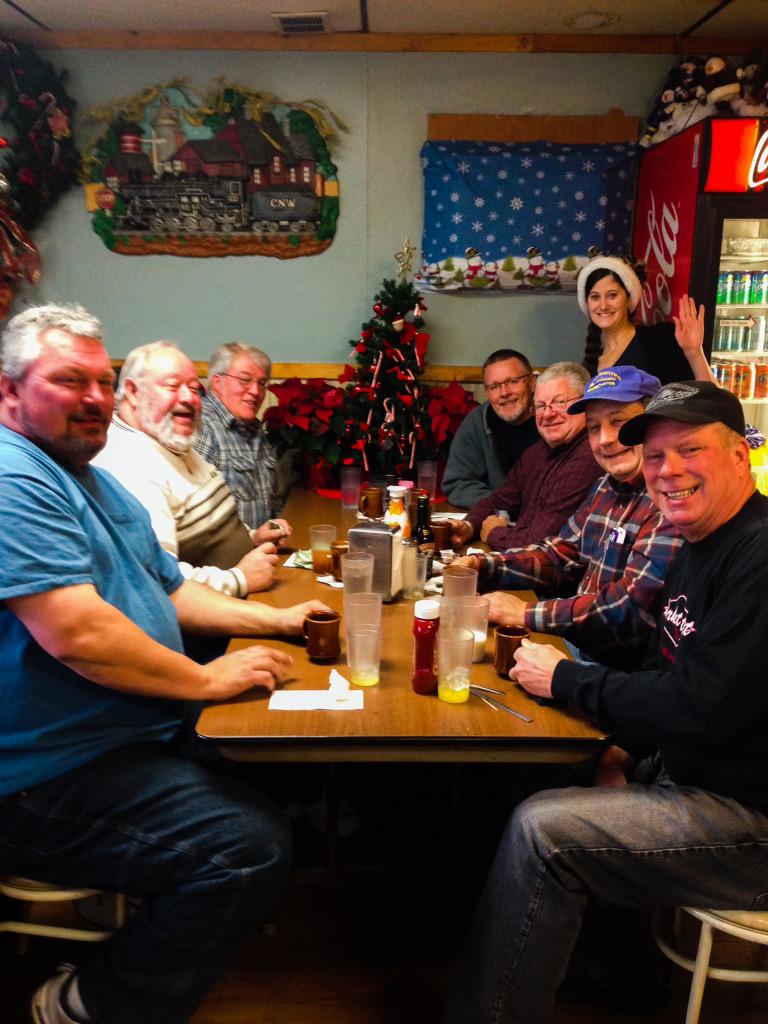 jaystark's tweet photo. Not sure if this is an Ex-Lax, weight loss or Metamucil shot Happy holidays from the Saturday morning breakfast crew. http://t.co/HoOHX1oPwm