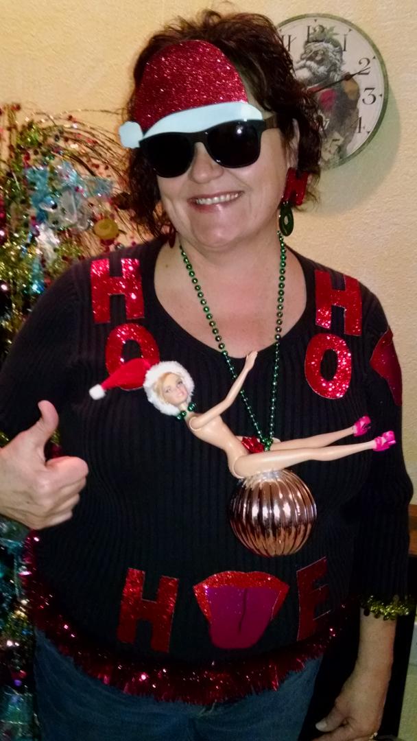 BobbiVerran's tweet photo. @mustangsallyfun Don't let ANYBODY or ANYTHING "WRECK" your Christmas!! #MSBLive #uglychristmassweatercontest http://t.co/pnuWB1kKeo