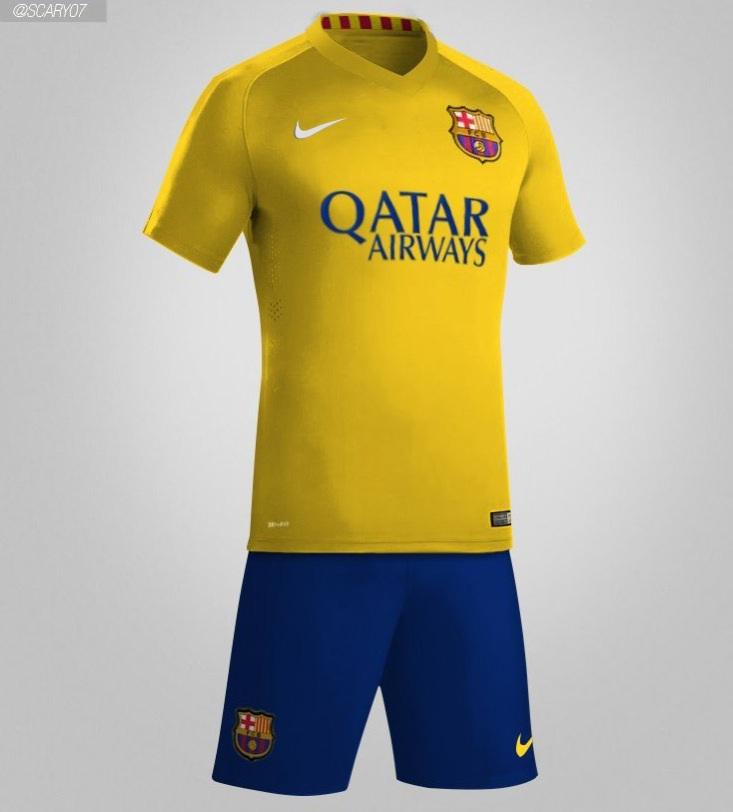 stevenkylehow's tweet image. Fc barcelona away kit 15/16