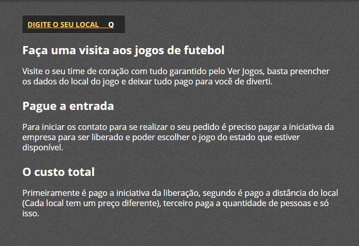 VerJogos's tweet photo. Digite o local do jogo e faça o seu pedido http://t.co/Fz62VfSjaA http://t.co/NA5TJX8gSI