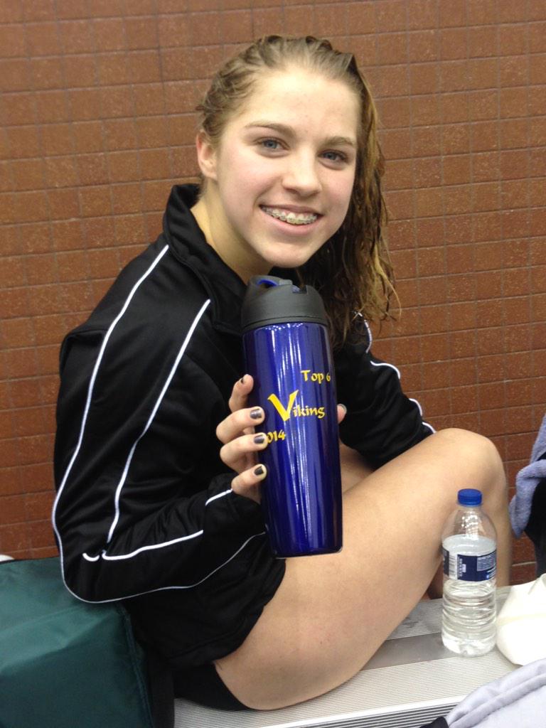Kelley placed 3rd in the 50 free finals at the Viking Invite! #onedownonetogo #rangernation #rangerdomination 🏊💜