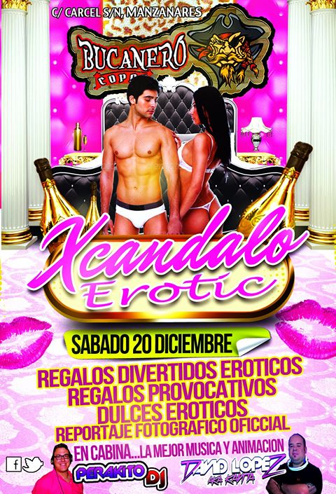 BucaneroCopas's tweet photo. Esta noche fiesta de XKANDALO en @BucaneroCopas con @perakito y @Davidlopez_dj http://t.co/INH9gNGFb3