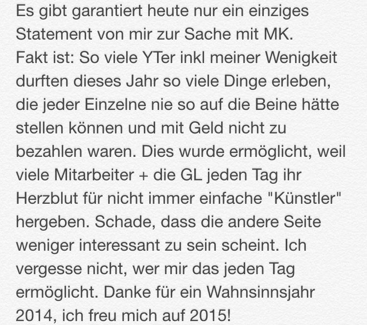 Meine Meinung und Sicht der Dinge. 
An alle anderen da draußen: Fair bleiben &amp; differenzierte Meinung bilden. Danke.