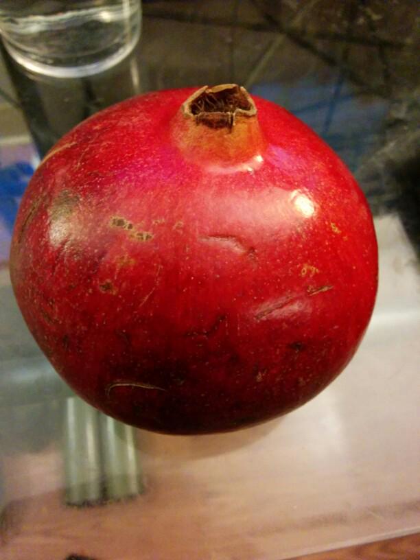 wacksteven's tweet image. so I bought a pomegranate.  How do I eat it?  #neverdonethisbefore