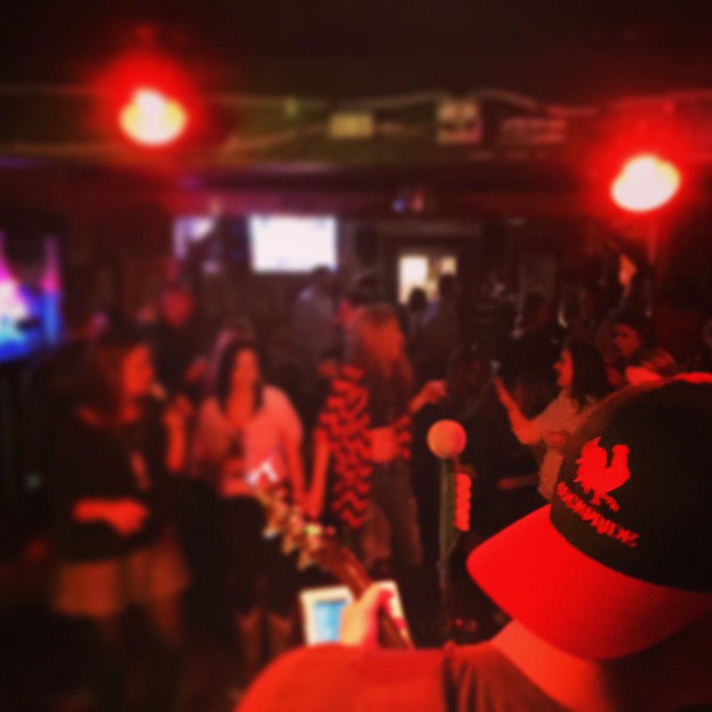 <a href="/rockydevotie/">Rocky DeVotie</a> last night <a href="/pelhams_bar/">Pelhams Bar</a> rockin the #CockPride hat. Order yours today.