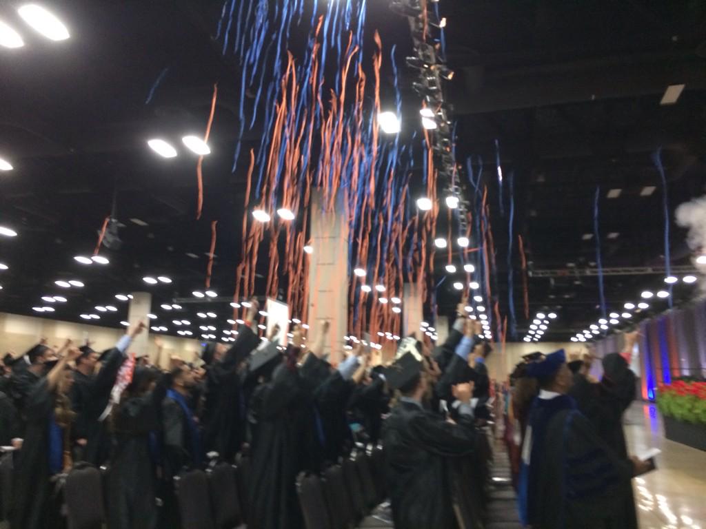 UTSA's tweet photo. That's a wrap. Congrats to all of our #UTSA grads! #UTSAGrad2014 http://t.co/FSDfqlMWe0