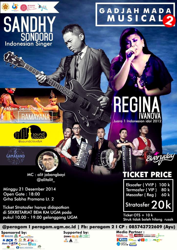 Today! GMM 2 | Sandy Sondoro, Regina Idol, Everyday, Soundcloud, Ramayana Ballet | GSP lt 2 | @peragam  <a href="/biougm/">biougm</a>