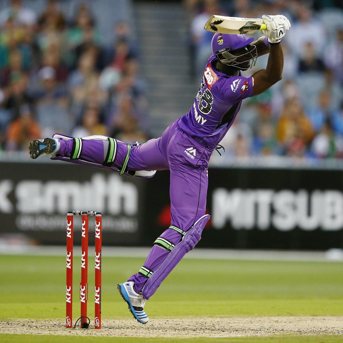 "The <a href="/HurricanesBBL/">Hobart Hurricanes</a> — I love that name!”

<a href="/darrensammy88/">Darren Sammy</a> has quickly become a cult figure: bit.ly/1zLZOa2