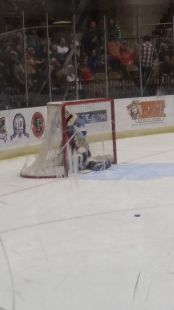UTSmokey_00's tweet photo. What's wrong @Gnash00? Flying hockey pucks got you running for cover? #BeStrongMyFriend http://t.co/FP803CHFCb