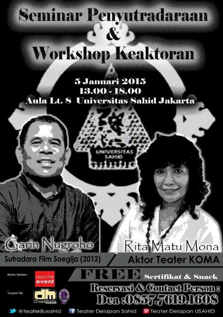 <a href="/teaterFIKOM/">Teater FIKOM</a> hii, datang yuk ke acara kita, utk rserv nya hub kontak yg di poster yaa. Di tunggu :)