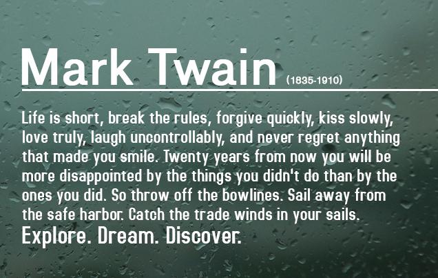 StartupPressure's tweet image. Mark Twain on How to Live