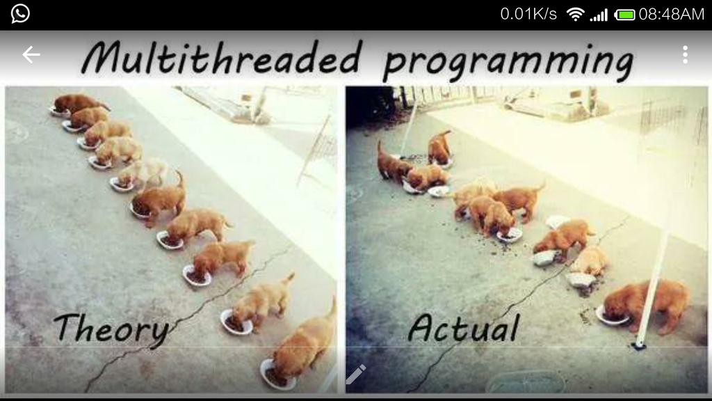 unixcl's tweet image. #multithreaded #funny