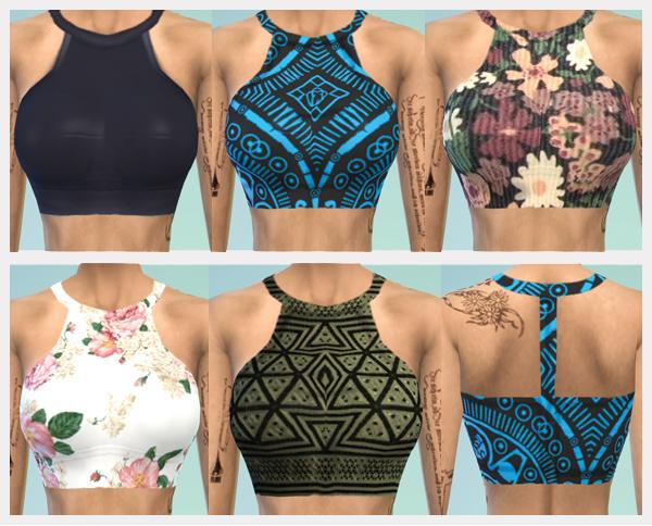 TheSimBlog's tweet image. New halter crop tops for your lady Sims! Check them out here. :) thesimblog.info/halter-crop-to…