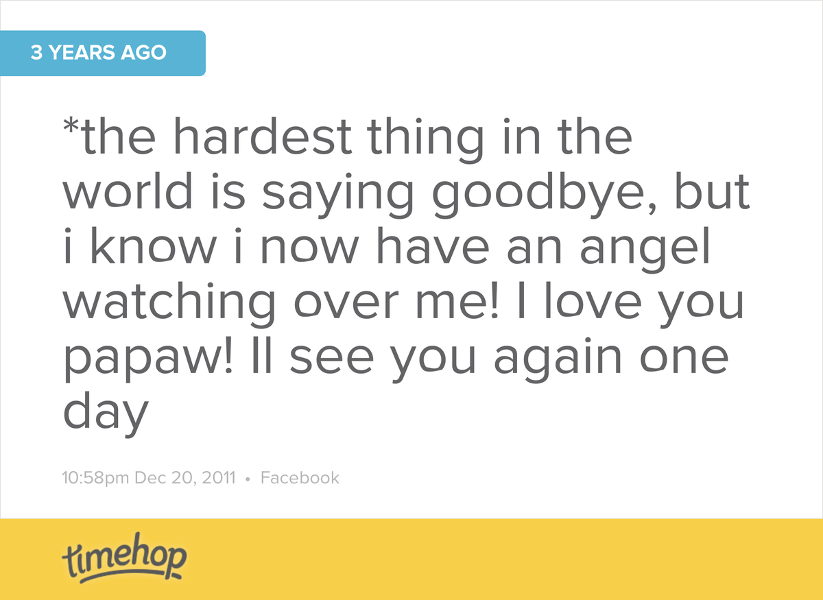 HannahC33's tweet photo. One thing I will always cherish is spending the last moments with my grandpa! love you forever papaw! I was so em... http://t.co/tKuSAPIM1t