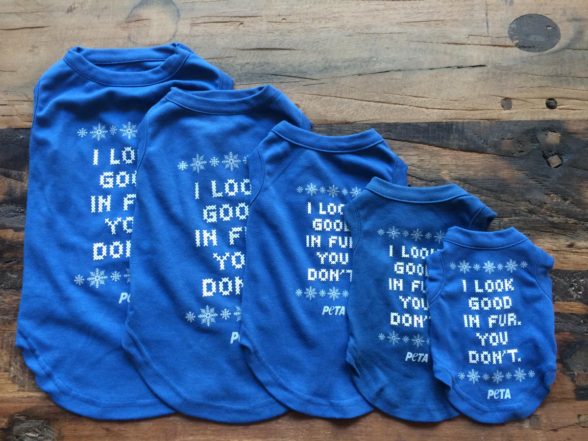 Fur looks good on ANIMALS, NOT people. 

RT if u agree!

Get one 4 your fave pup: peta.vg/1jiv  💙🐶