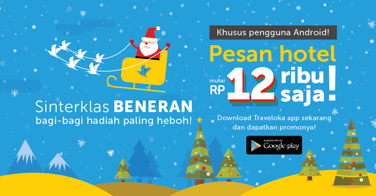 traveloka's tweet photo. Download aplikasi terbaru Traveloka di Android untuk dapatkan promo ini #hotel12ribu http://t.co/AewUPG5nzr http://t.co/A2TuDT0Fjw