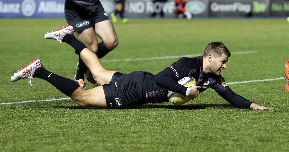 Saracens's tweet image. Match Reaction: Hat-trick hero @rwiggy9 full of praise for half-back partner @owen_faz &amp;gt;&amp;gt;saracens.com/?p=31984