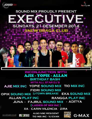 Soundmix_Info's tweet photo. Tonight @NewBragaClub "EXECUTIVE".. w/ dj @yopie_ipoy @Ajie_MixInc @FidriAri @opik_dj @beslitio @Bohlanz @ghaa_ockta http://t.co/hn6UD2KT2P"