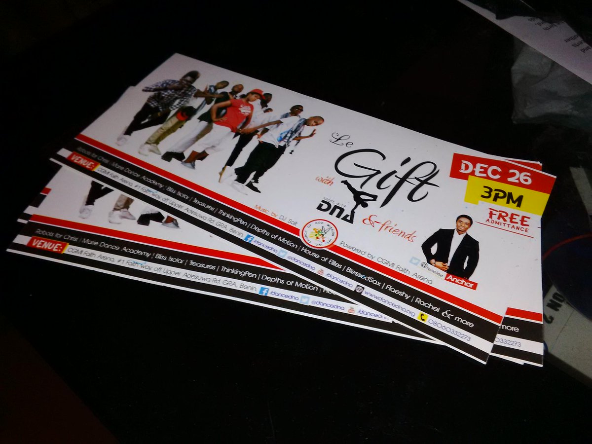 thejaypeg's tweet photo. I'll be Hosting #LeGift with @dancedna &amp; friends this Friday (Boxing Day), 3pm @ CGMI Faith Arena, GRA, Benin. http://t.co/9iNX1JgkP5