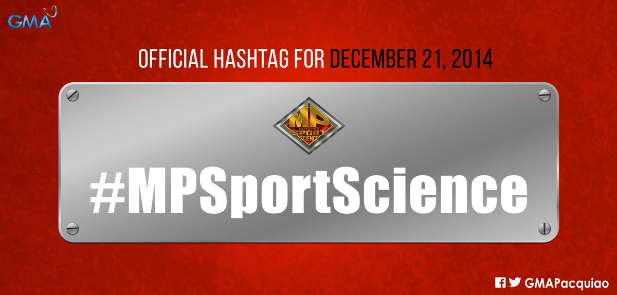 GMAPacquiao's tweet photo. Humanda na dahil mamaya'y marami tayong matututunan tungkol sa diskarte pagdating sa palakasan! #MPSportScience http://t.co/YZwbGHabdr