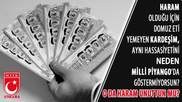 Unutma kardeşim, piyango oynamak HARAMDIR!