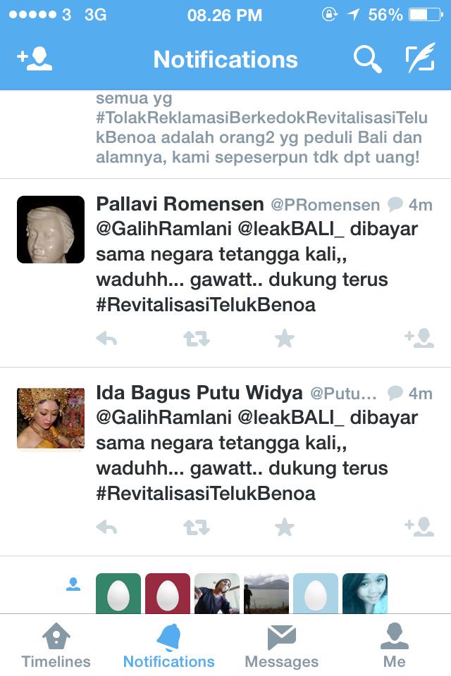 orang pintar akan tau klo ini adalah akun palsu. mention, titik, koma dan komentnya sama, sama2 dibayar tuh ckckck