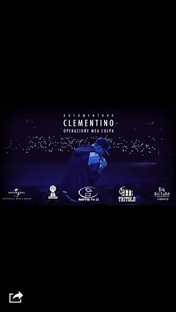 thaurusmusic's tweet photo. Auguri @CLEMENTINOIENA !! 100 di questi tour!! Pronti per Operazione Mea Culpa #Documentour fuori il 23/12 ๐ฃ๐ฃ๐ฃ http://t.co/Jiko4PE3b6