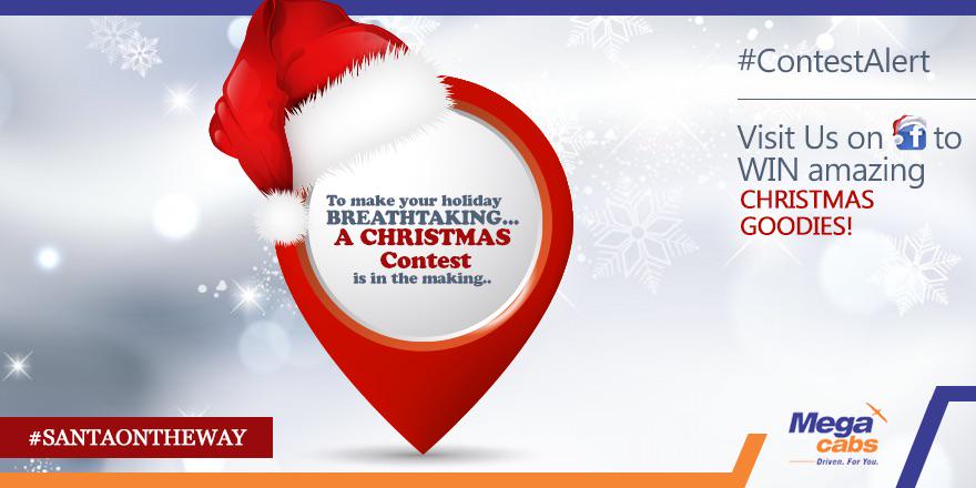 MegaCabs's tweet photo. #SantaOnTheWay to elevate joy on X'mas; #StayAlong fun is about to begin. Check out on FB http://t.co/x8few4ANCJ http://t.co/olvdZ3z8pw