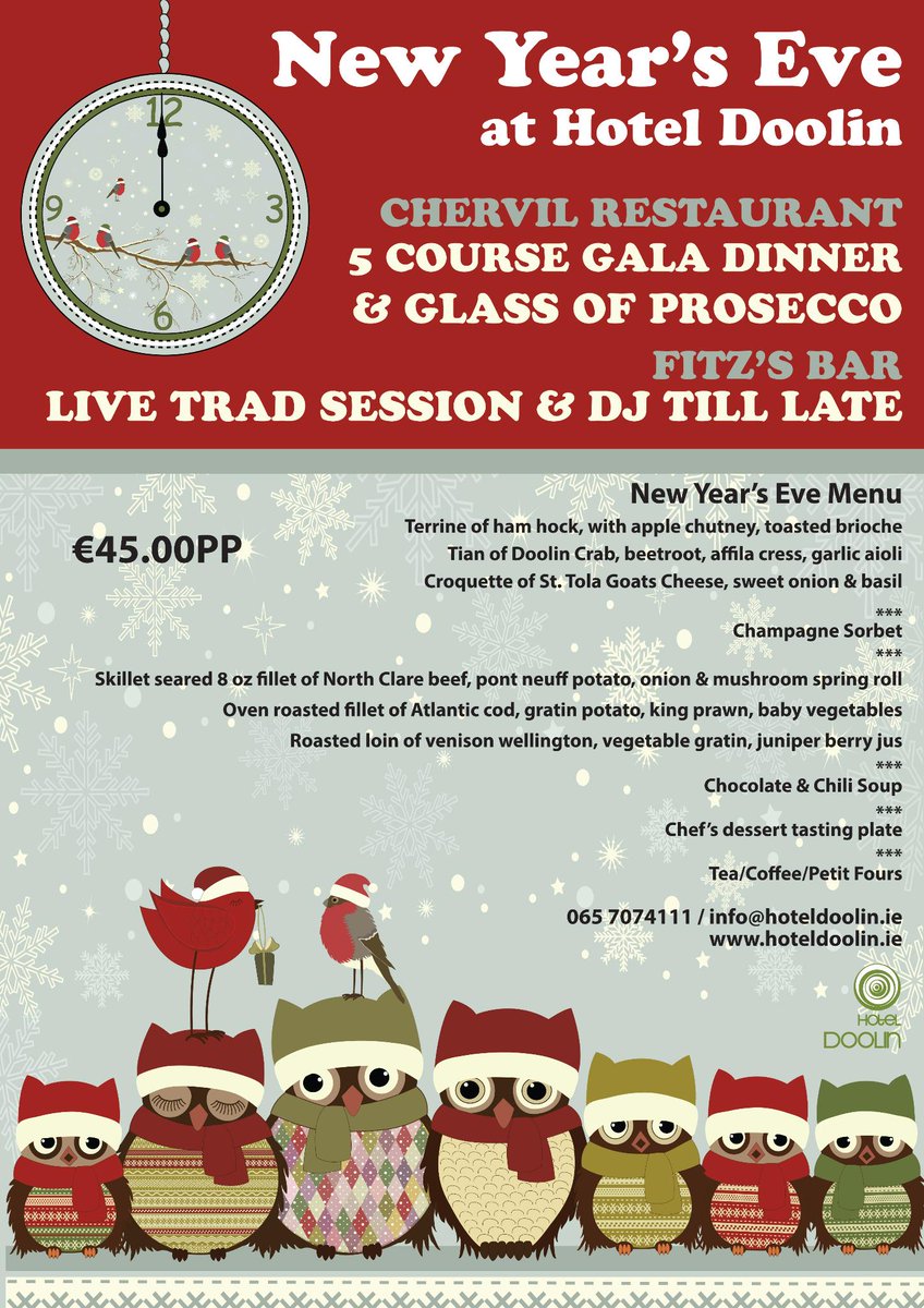 HotelDoolin's tweet photo. It can only be Hotel Doolin this New Years Eve. #greatfood #greatmusic #greatfun #newyear #doolin http://t.co/5VmizADZ8v