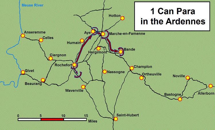 6thairborne's tweet photo. Map of #1stCanadianParachuteBn in the #Ardennes #BattleoftheBulge 70 years ago http://t.co/IqsRpiBeD5 #ExCoelis http://t.co/VPP2JuzZ3L