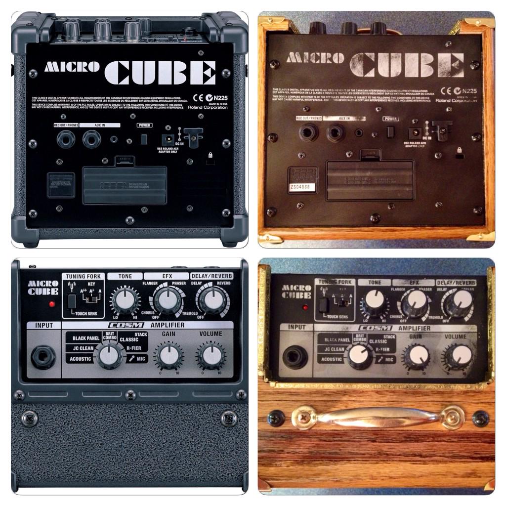 GWitchTripper's tweet image. Someone deleted the before pics of the @Roland_US #microcube so got some from net,so here r some before n after pics
