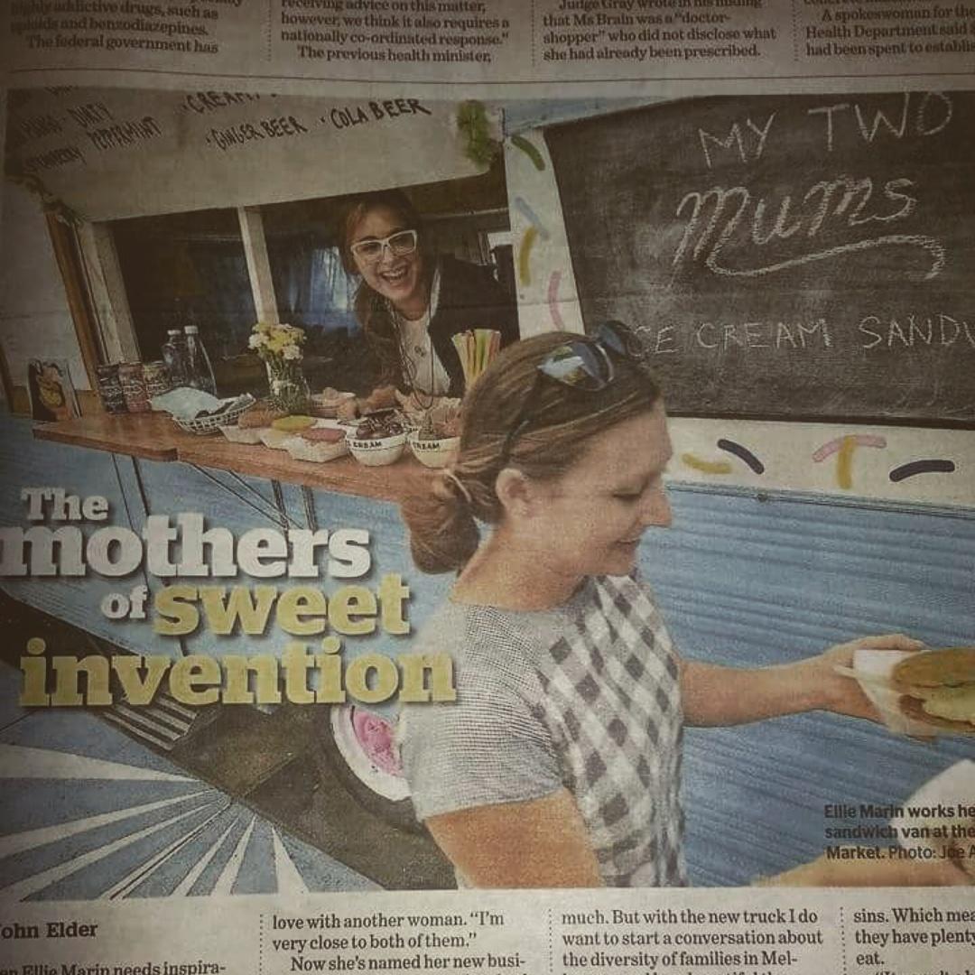 My goodness we're famous, The Age page 13 thanks for your support!!