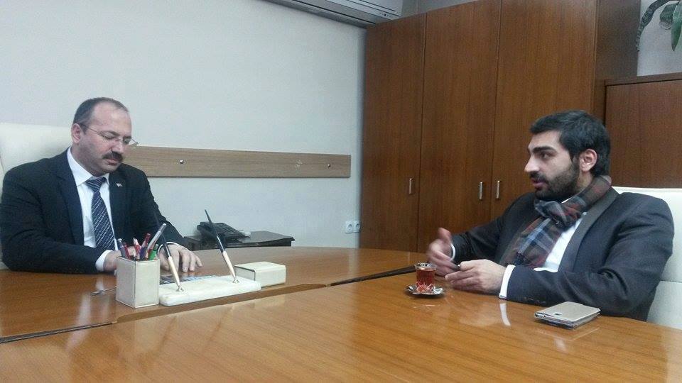 Sivas Belediye Başkan Vekili Zekeriya Gülüm, İmardan Sorumlu Belediye Başkan Yardımcısı Naci Suha bir araya geldik.