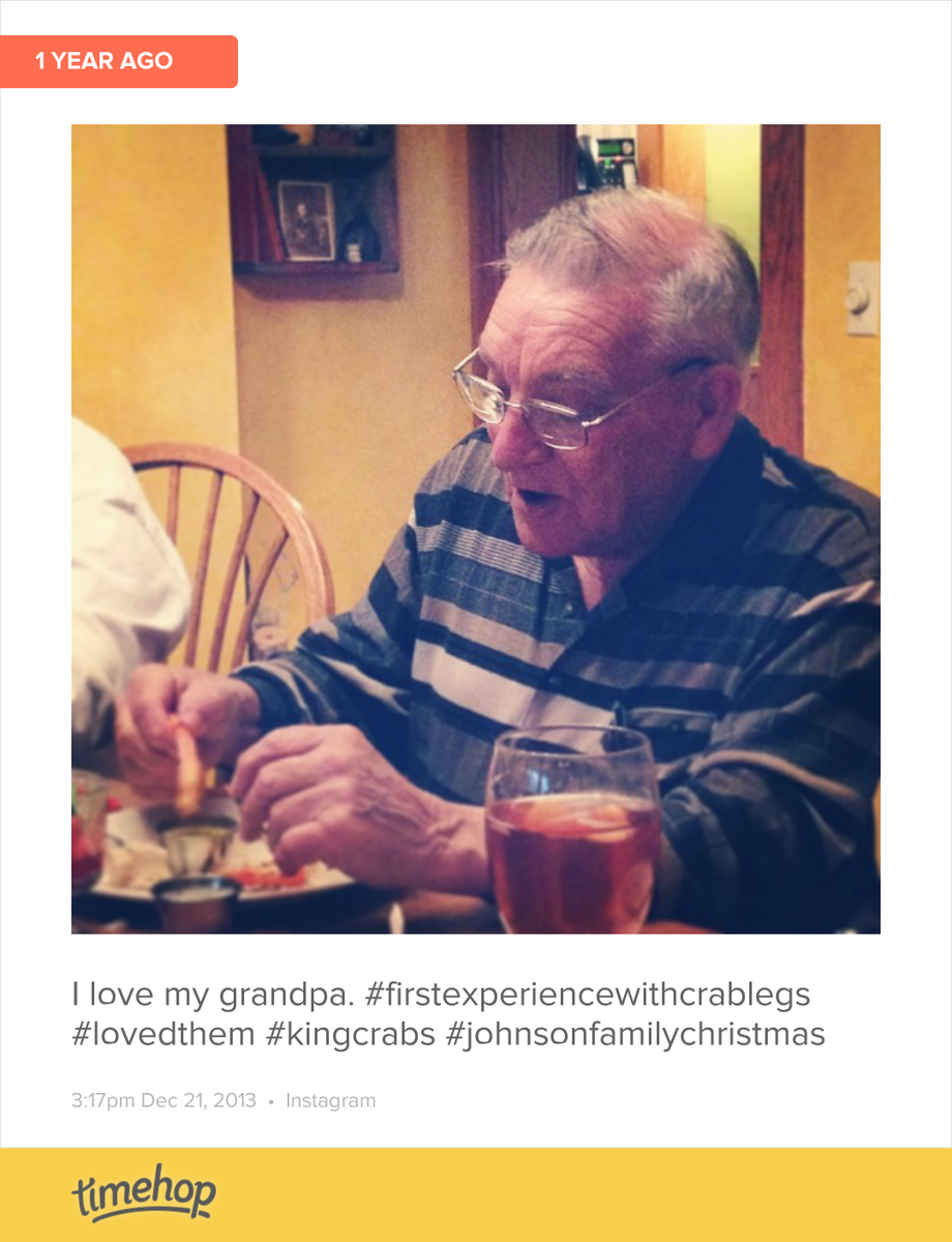 jackieleaj's tweet photo. One year ago today our family celebrated Christmas in Omaha. That was the last time I celebrated a holiday with m... http://t.co/6UvlkzcToc