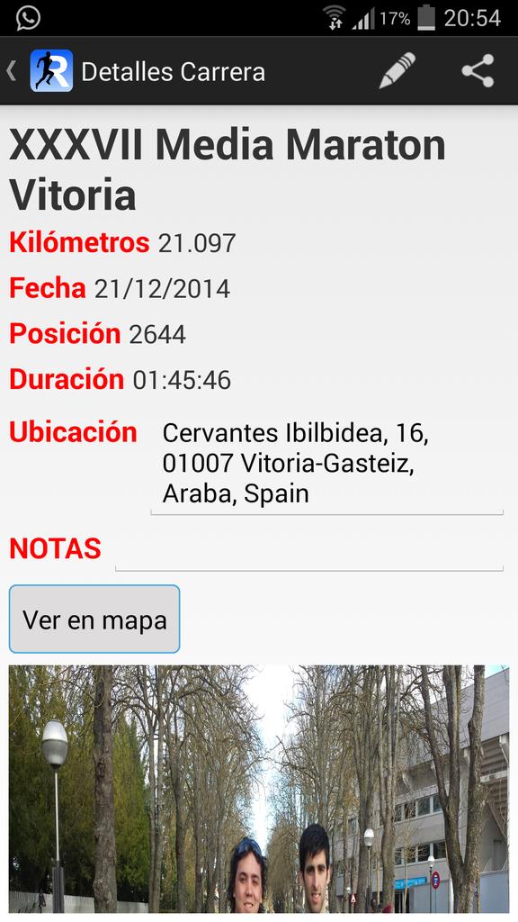 TimeRunnerApp's tweet photo. FOLLOWEEERSS!! Aqui mi resultado en la media maratón de Vitoria!! Que bien viene TimeRunner😁 https://t.co/u5nU3XLwZK http://t.co/uryNTW1gZ7