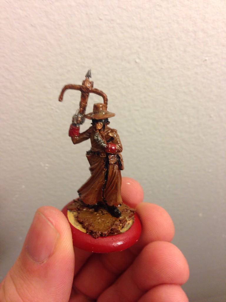 DontEatRawHagis's tweet photo. #Malifaux #Guild Exorcist added to my #LadyJ and #McMourning Crews. http://t.co/1pzKFNHFcp