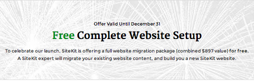 trySiteKit's tweet photo. We're celebrating our launch by offering a free complete website setup. Sign up today => http://t.co/b0elj20m0C http://t.co/nz1ttY1GOy
