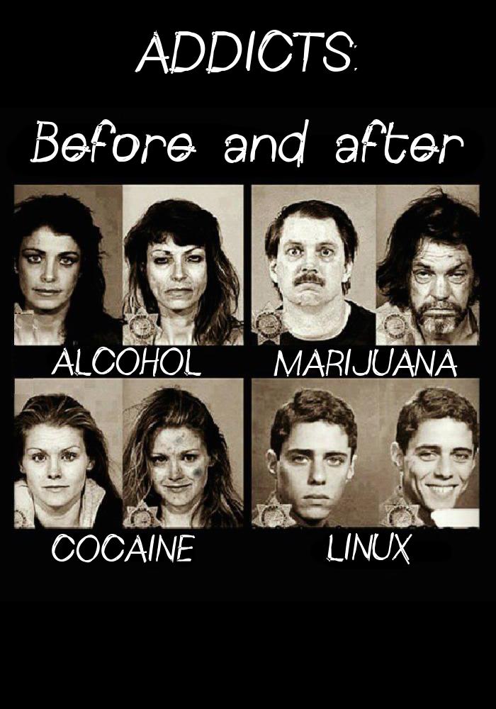 unixcl's tweet image. #Linux #Addiction #funny