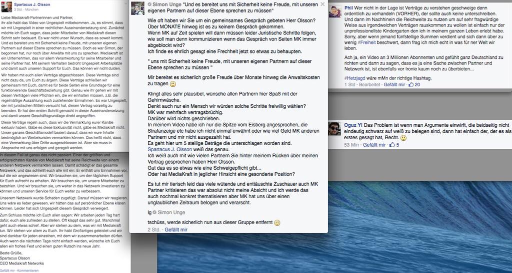 laurojillian's tweet image. Dies ist @unge's Antwort auf das Statement von Mediakraft CEO Spartacus ... Lest selbst. #RT