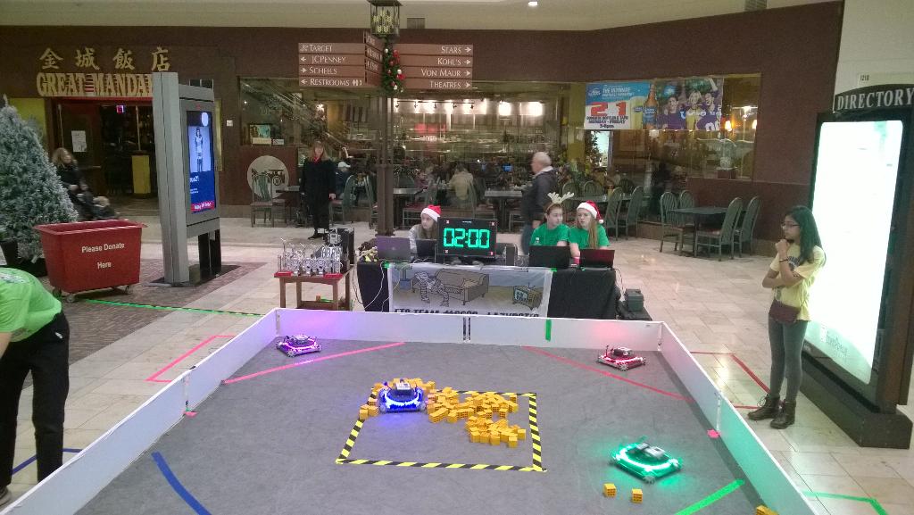 Lazybotts's tweet photo. Thanks @GGRobotics for helping us today at #BotsForTots http://t.co/jX0NcfAiaq