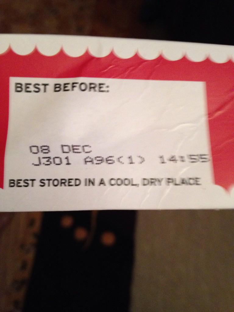 TweetsofBowser's tweet image. Oh dear. Bought mince pies from @Tesco today, got home to realise they are almost 2weeks out of date!! Yuk!